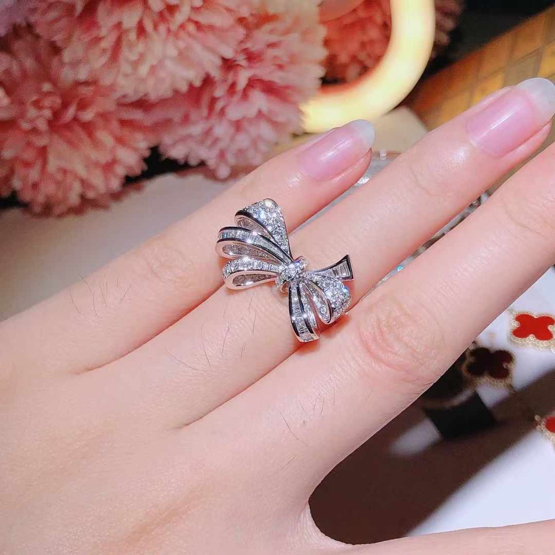 Tilda's Bow Double Knot Diamond Ring