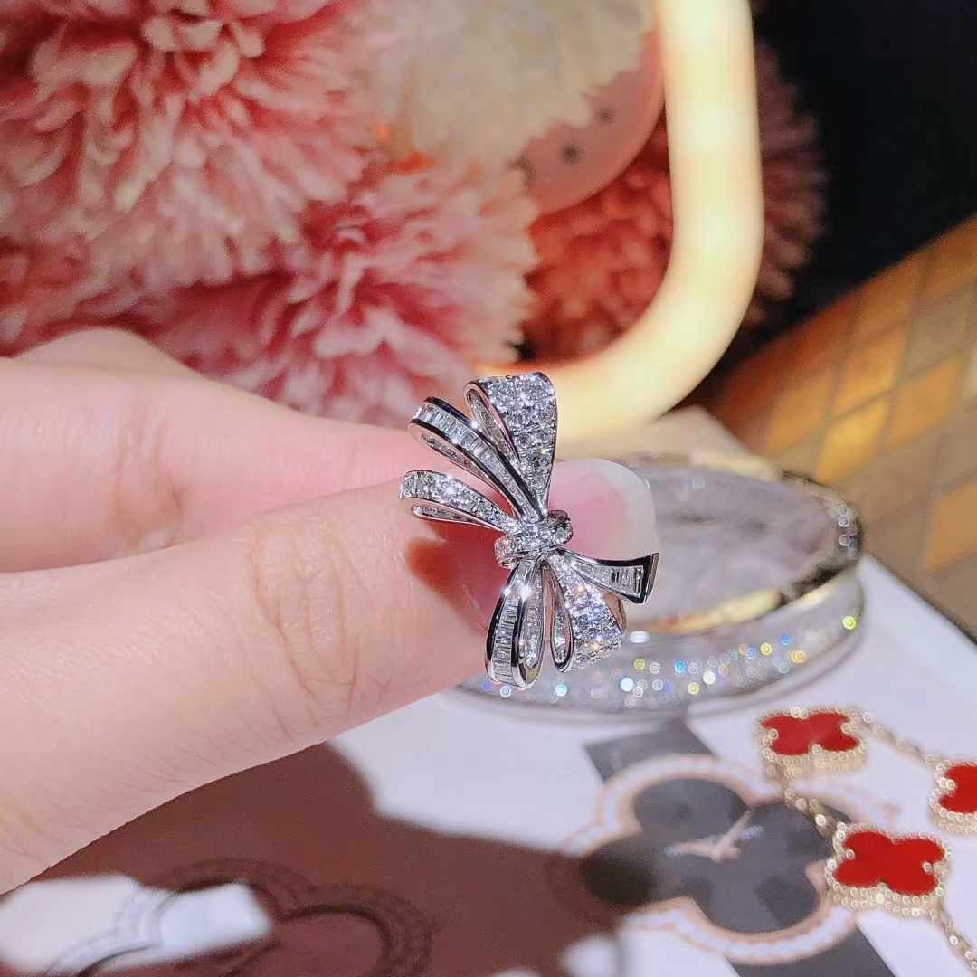 Tilda's Bow Double Knot Diamond Ring