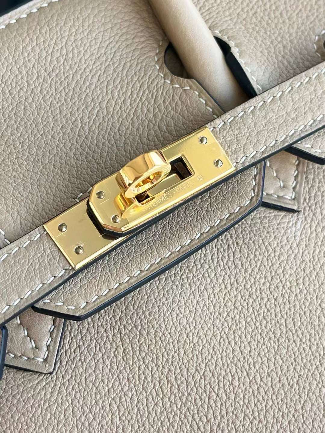 Kuwait HM BK25 马尔法米色 togo 金扣