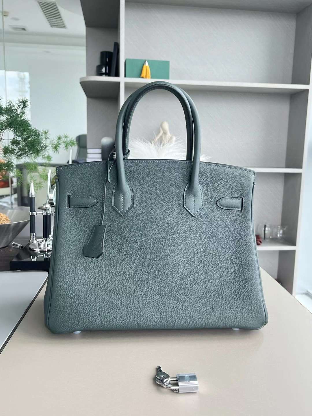 B30 63杏仁绿 银扣togo