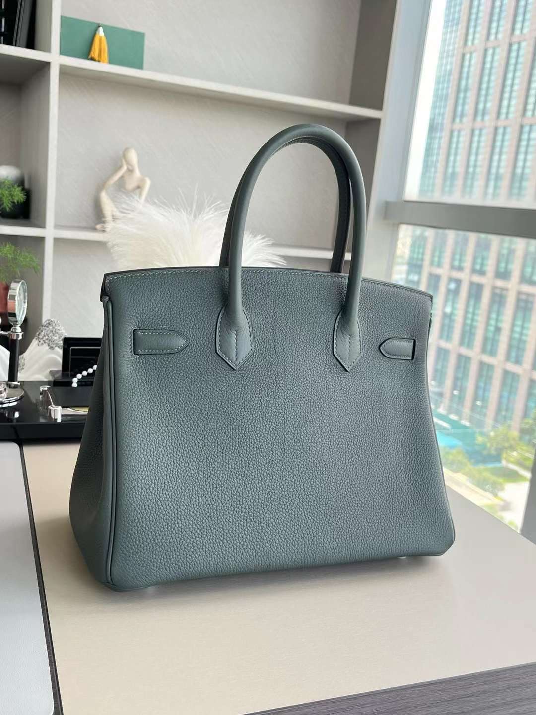 B30 63杏仁绿 银扣togo