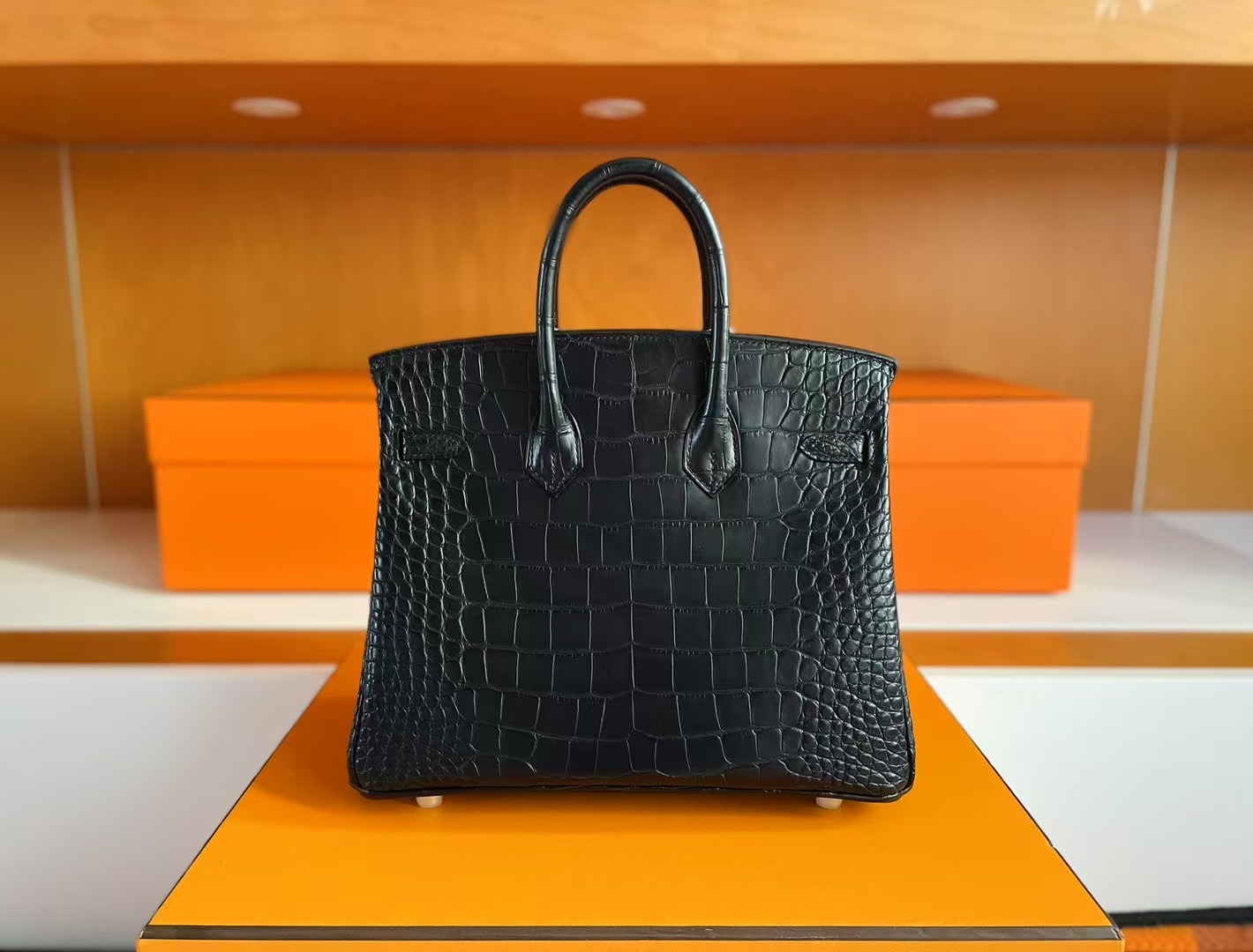 BK25 Crocodile Aligator Matte CK89 Noir