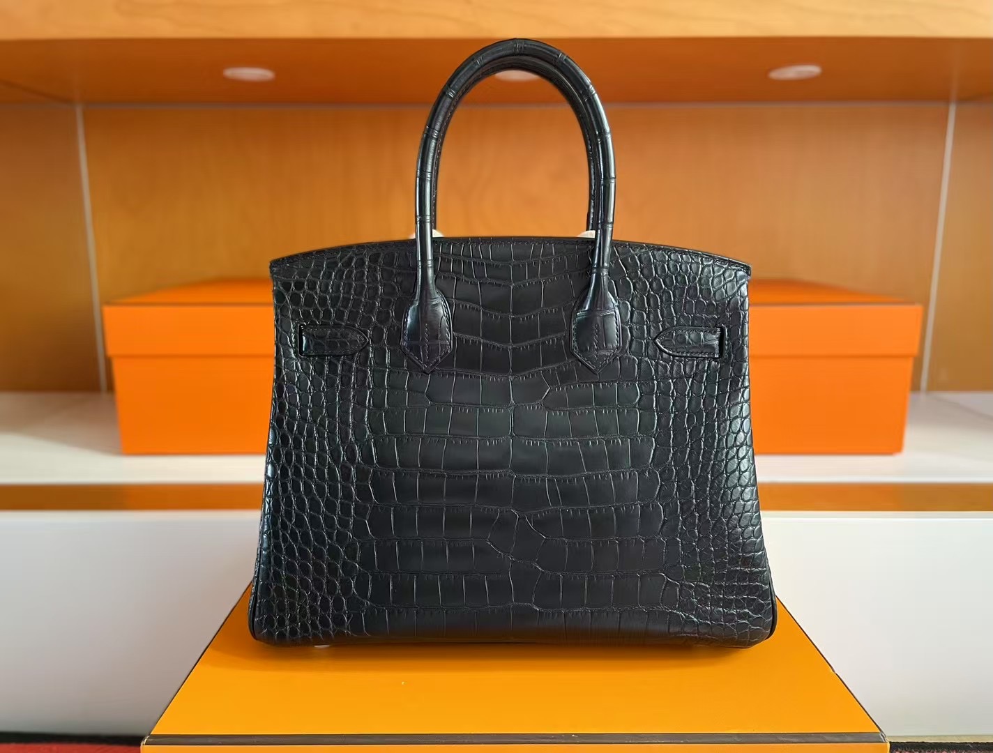 Bk30 Crocodile Matte C89 Noir