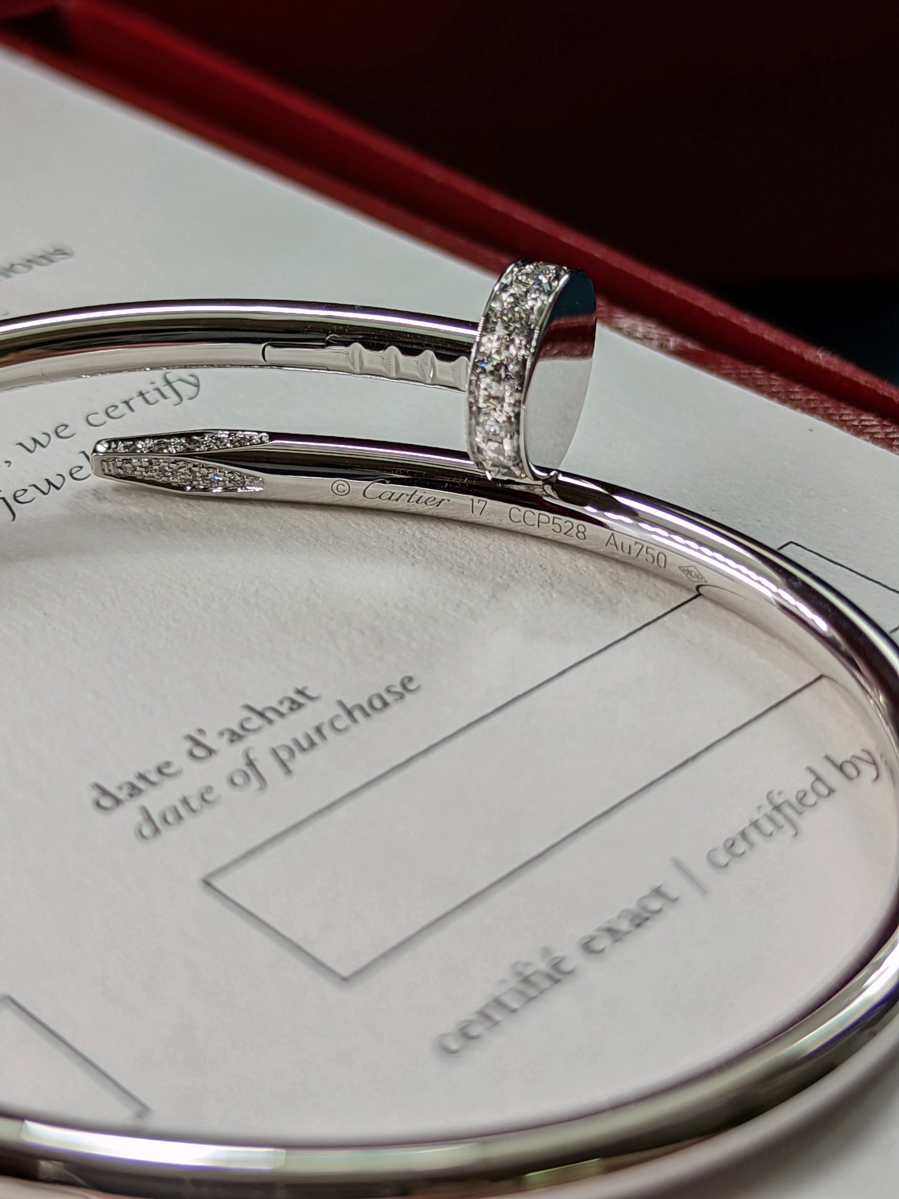 Juste Un Clou Bracelet White Gold 18k