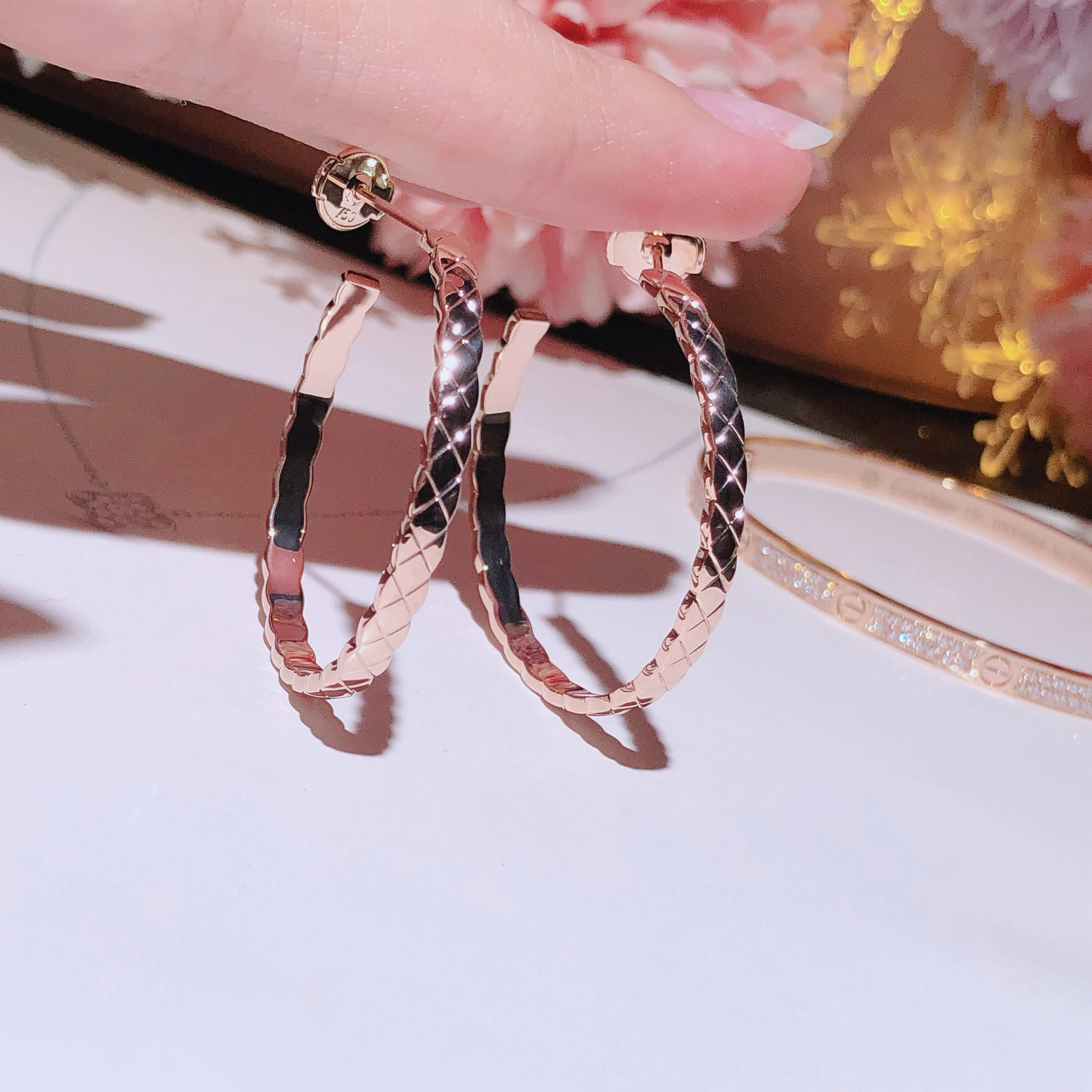 Coco earring 18k gold