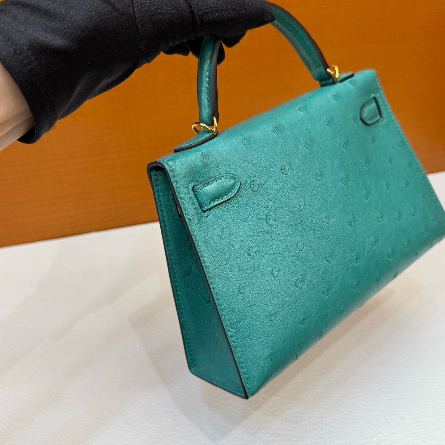 Mini KL Ostrich O6 Vert Jade