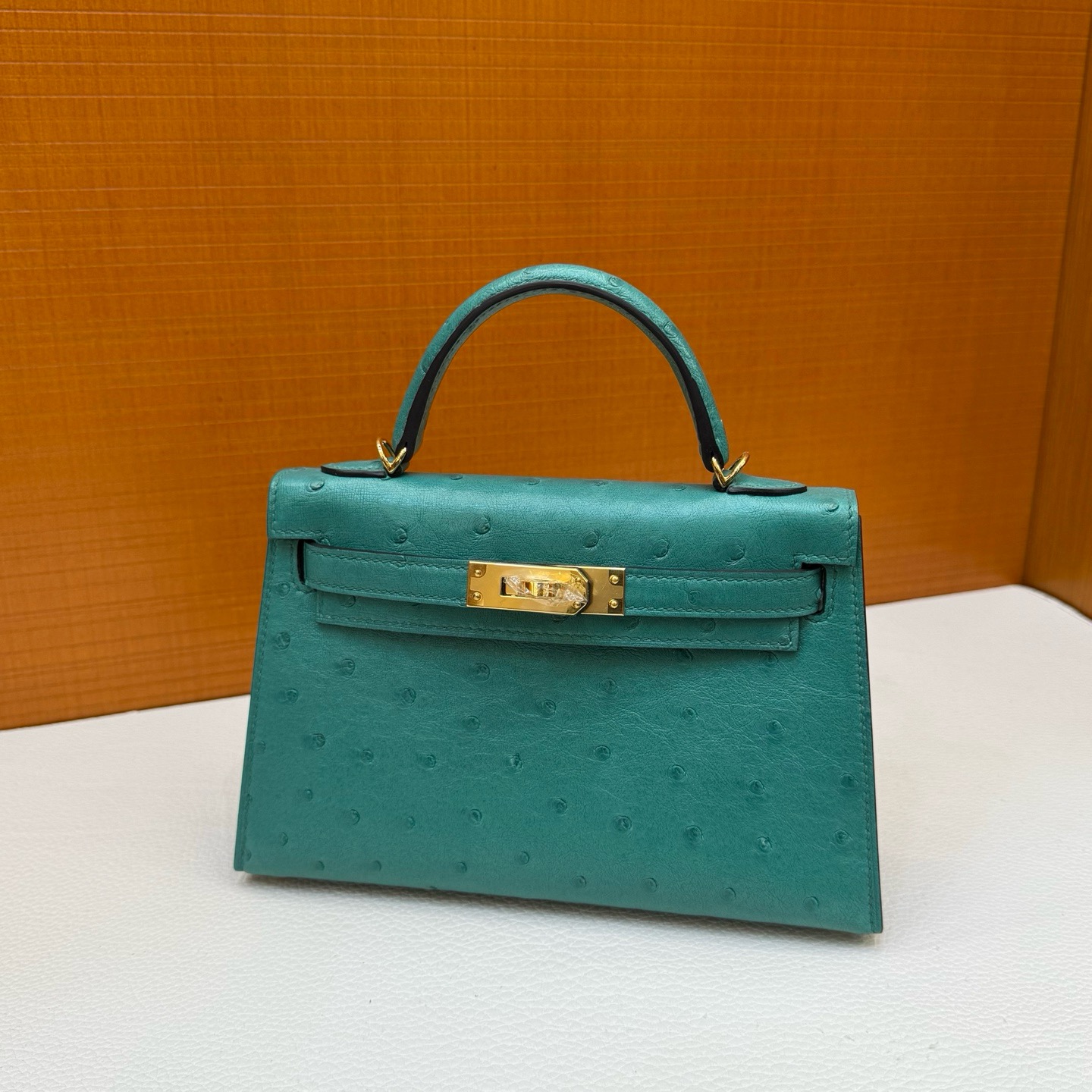 Mini KL Ostrich O6 Vert Jade