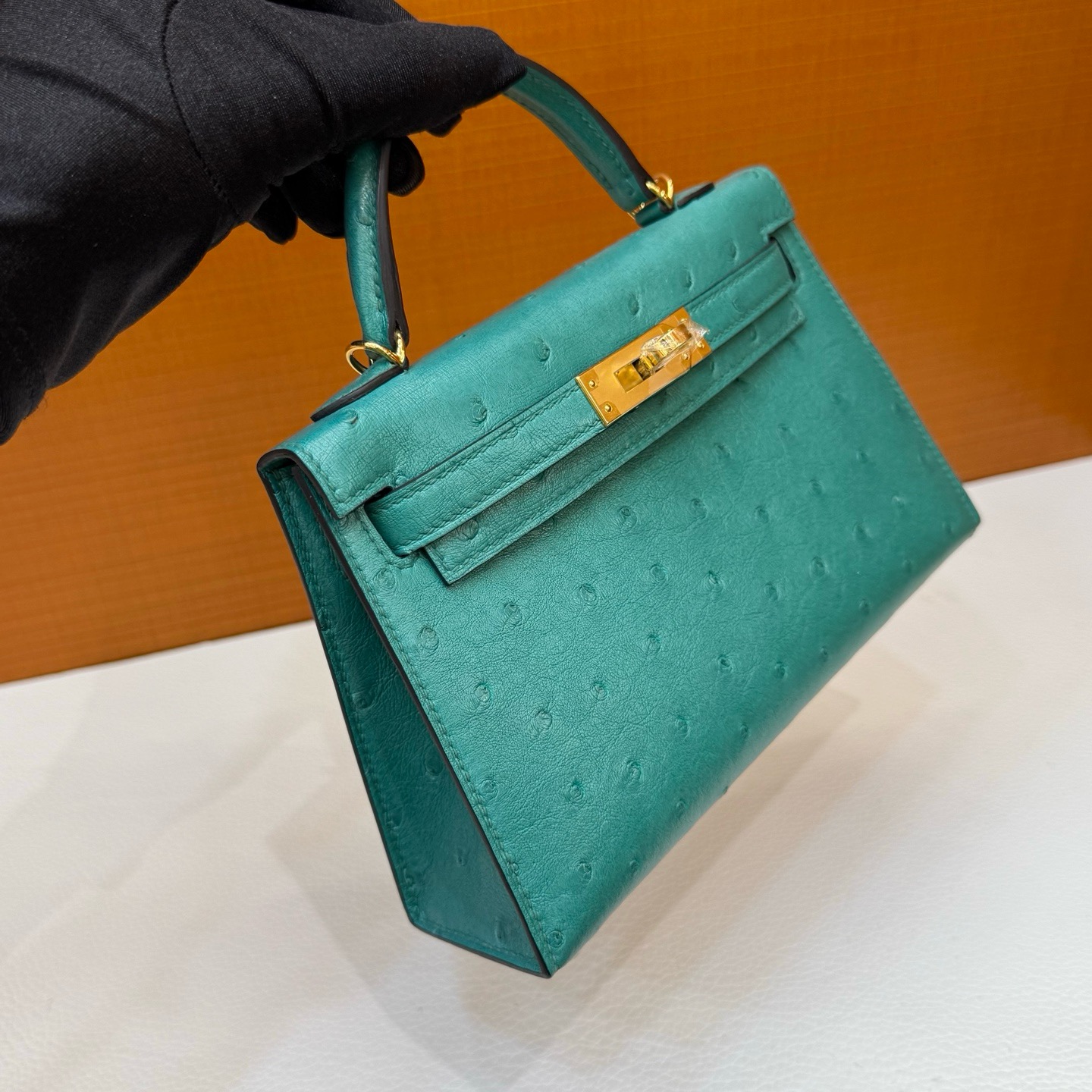 Mini KL Ostrich O6 Vert Jade