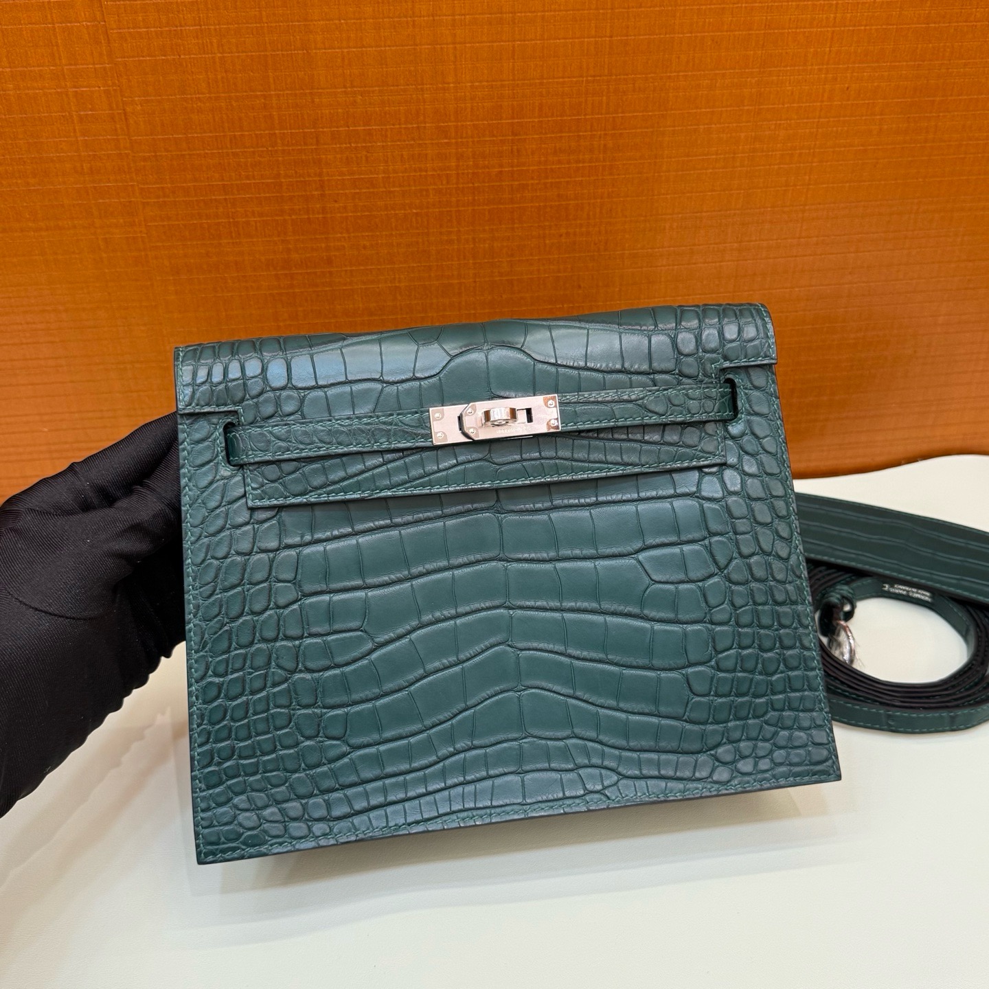 KL Danse 22cm Matte Crocodile 6O Vert Cypress