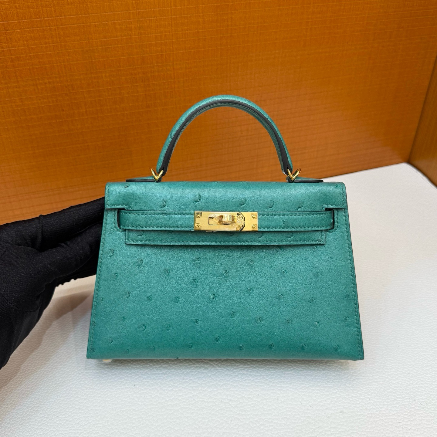 Mini KL Ostrich O6 Vert Jade