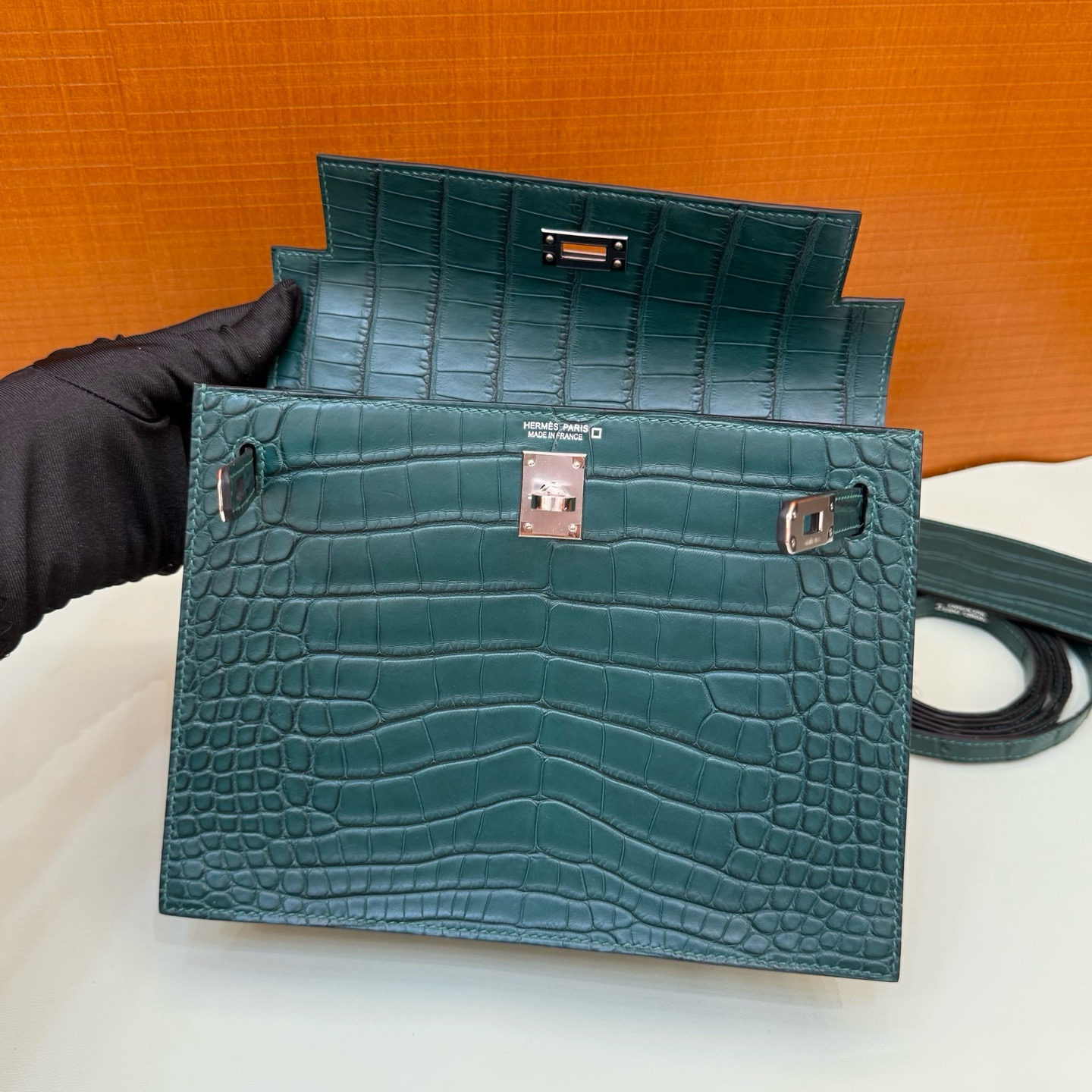 KL Danse 22cm Matte Crocodile 6O Vert Cypress