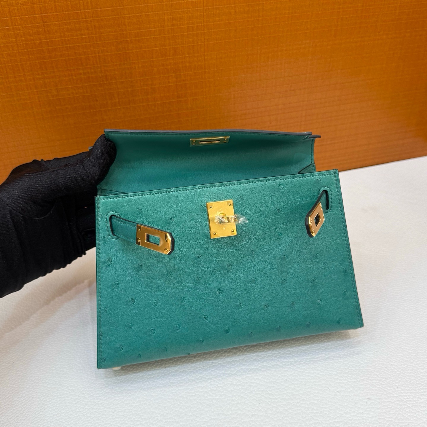 Mini KL Ostrich O6 Vert Jade