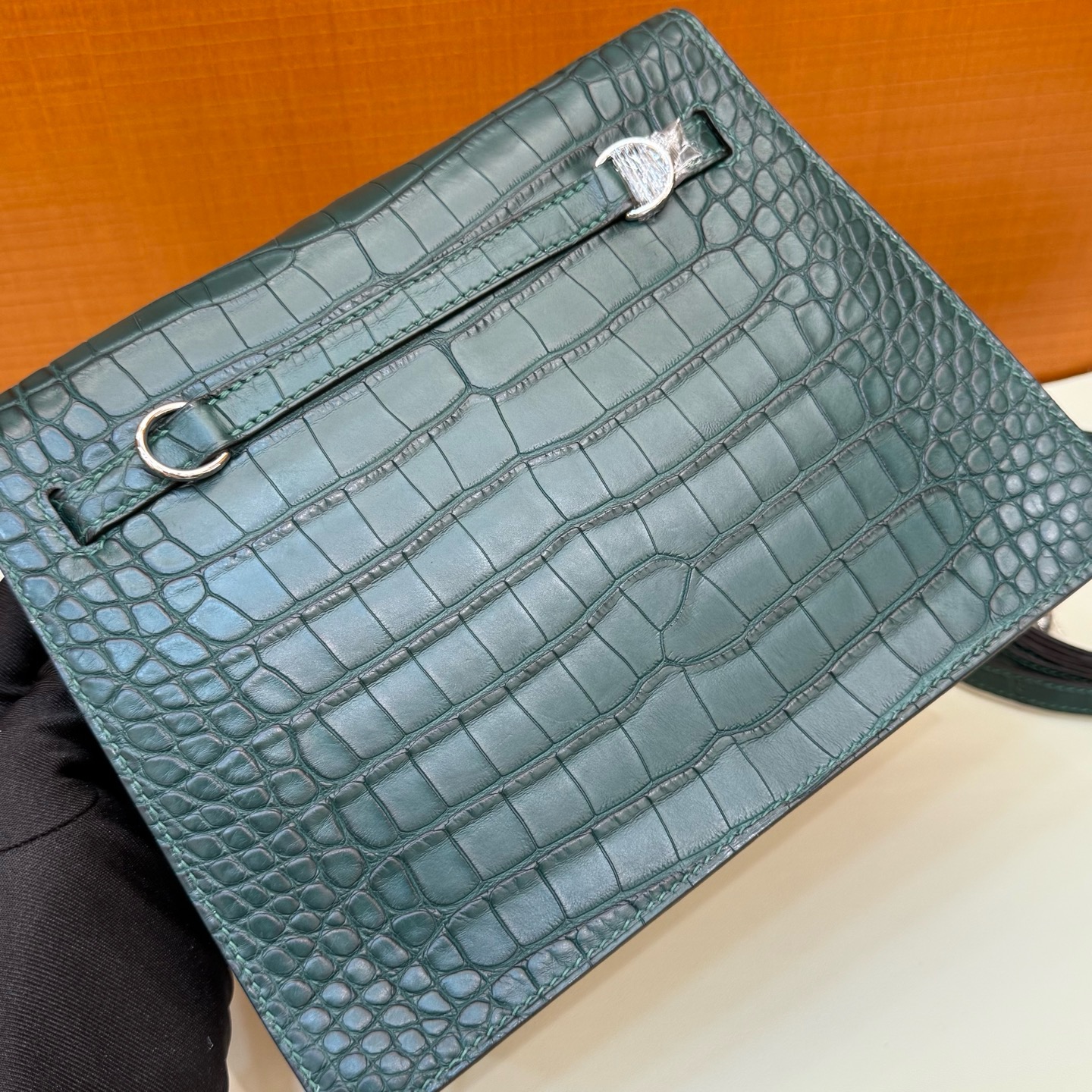 KL Danse 22cm Matte Crocodile 6O Vert Cypress