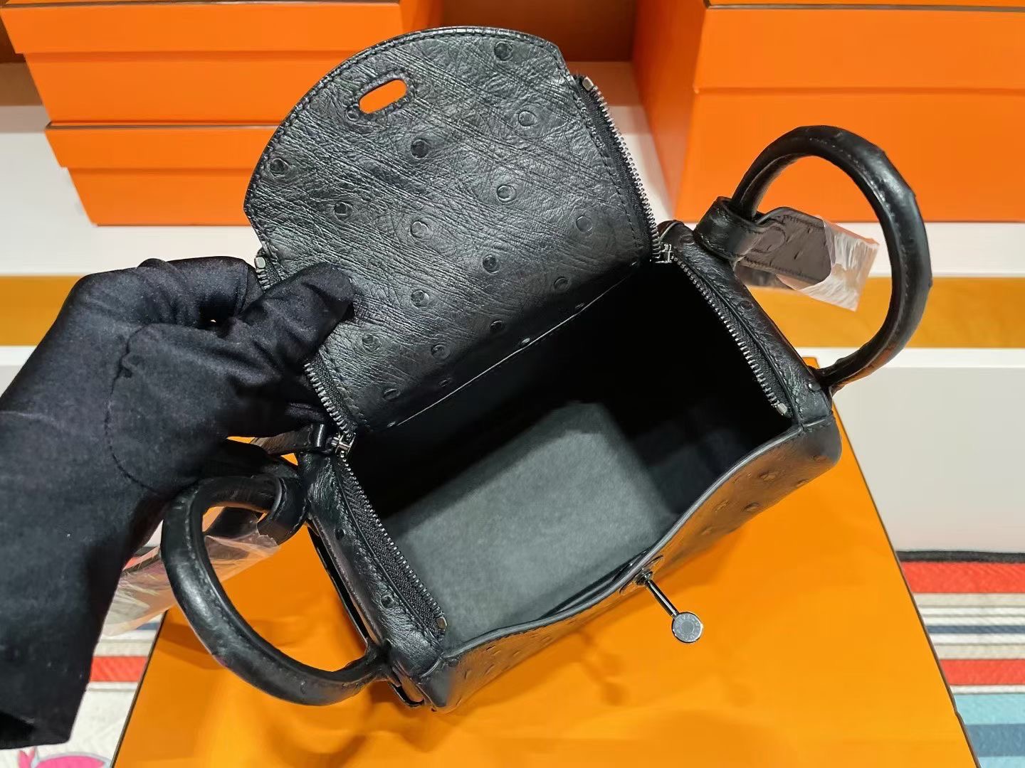 Mini LD Ostrich So Black