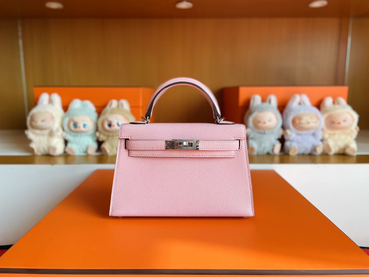 Mini KL Chevre Leather 3Q Rose Sakura