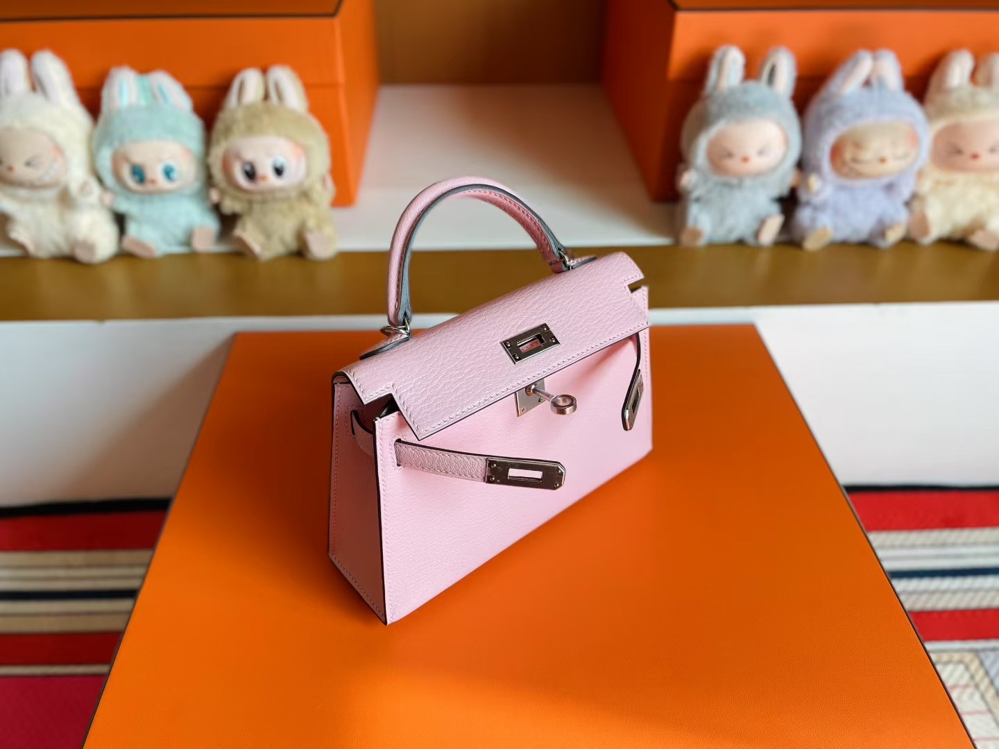 Mini KL Chevre Leather 3Q Rose Sakura