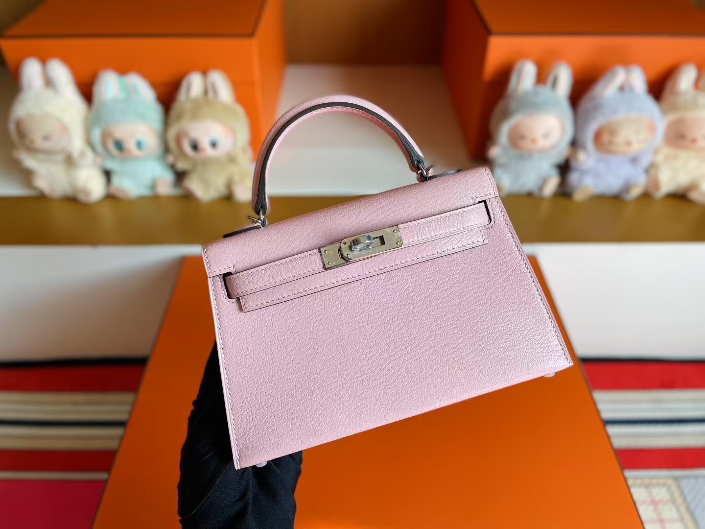 Mini KL Chevre Leather 3Q Rose Sakura