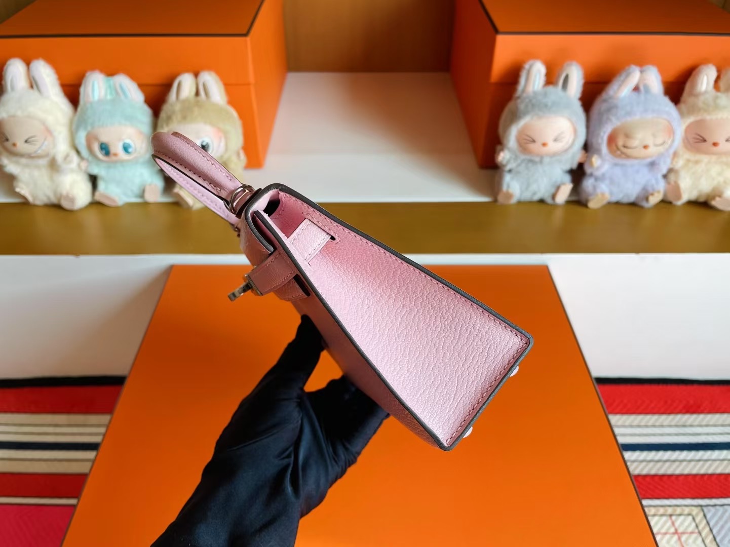 Mini KL Chevre Leather 3Q Rose Sakura