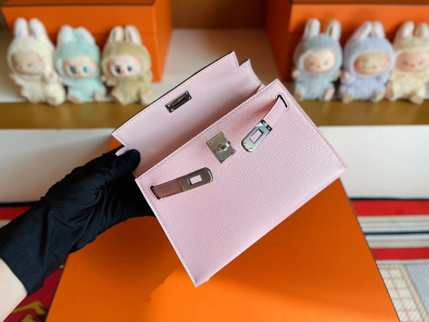 Mini KL Chevre Leather 3Q Rose Sakura