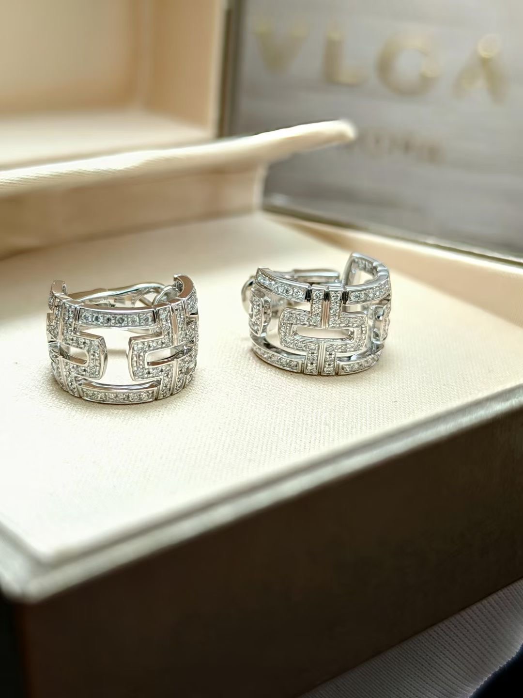 Bvlgari diamond earrings