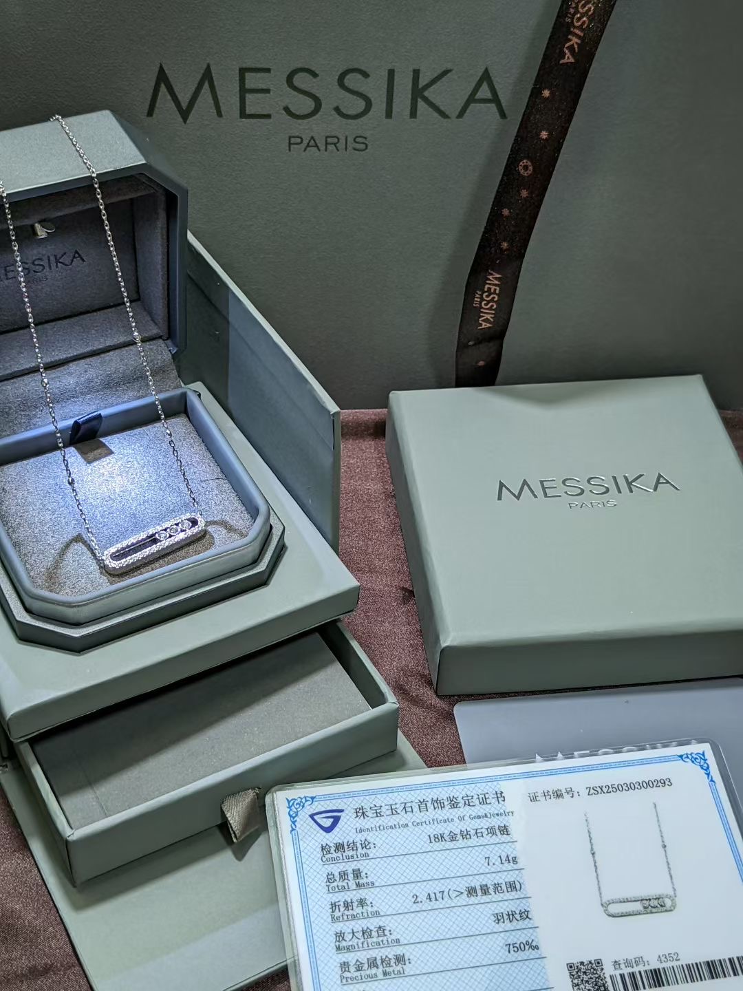 Messika set bracelet and necklace