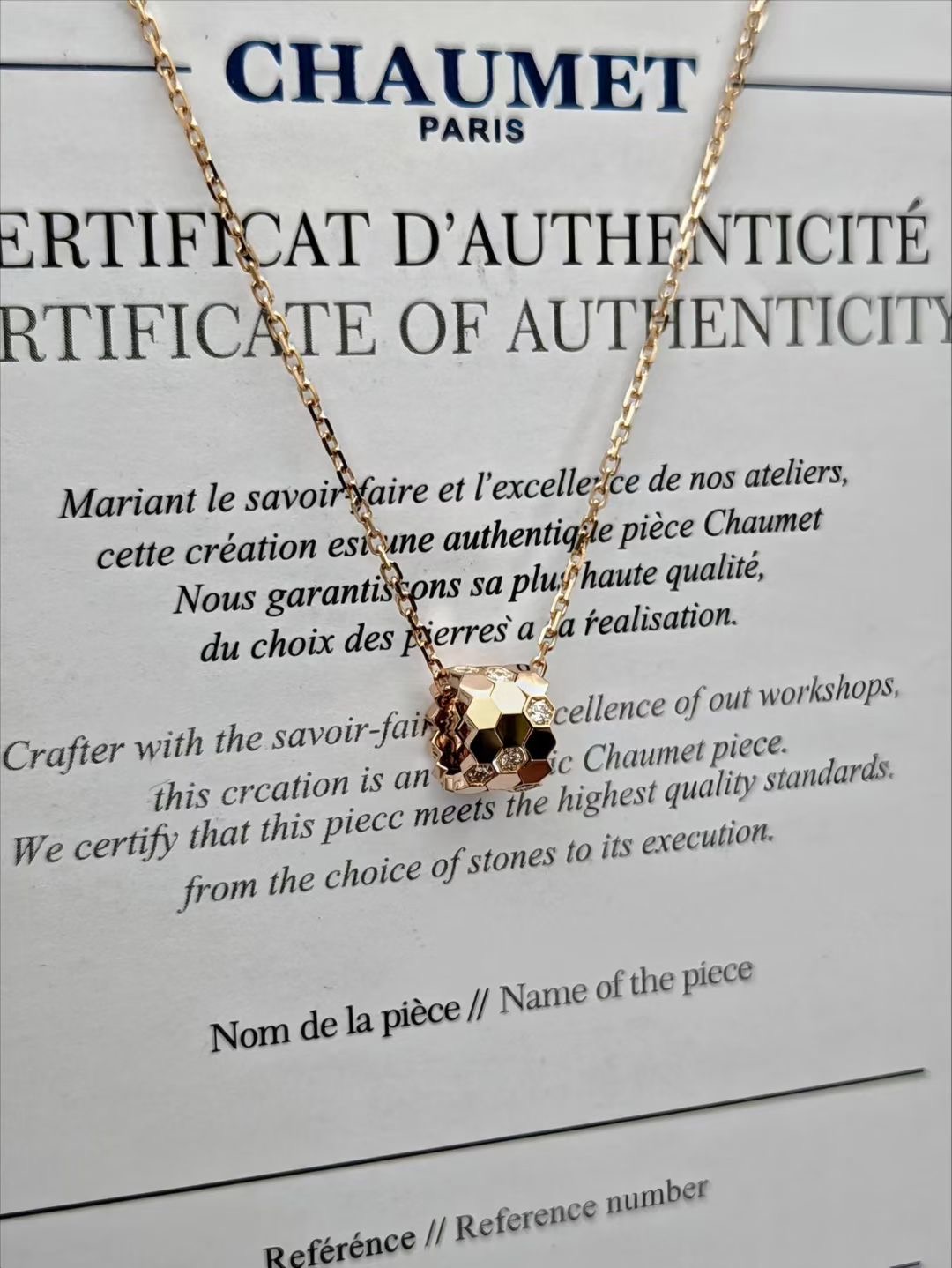 Chaumet Necklace 18k Gold