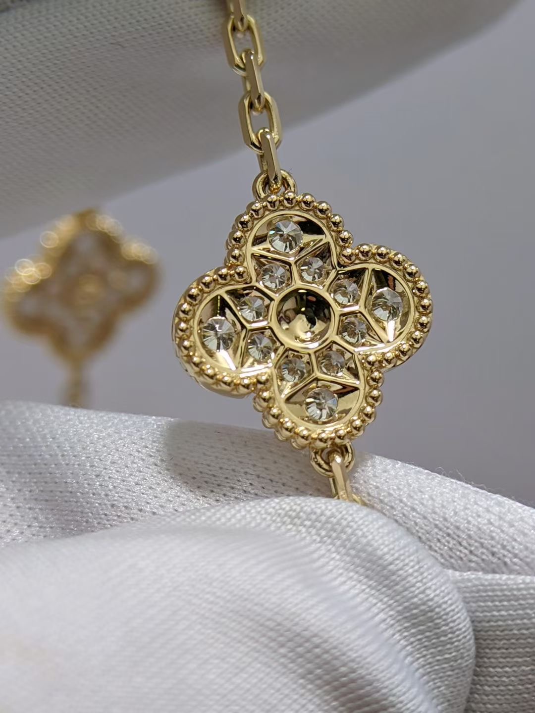 VCA Necklace 10 Motif Full Diamond