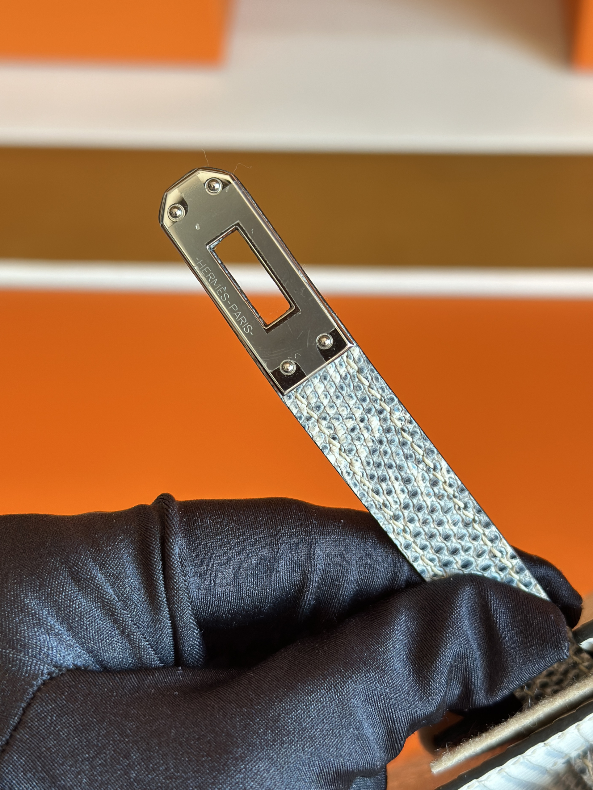 KL Pochette Lizard Omber
