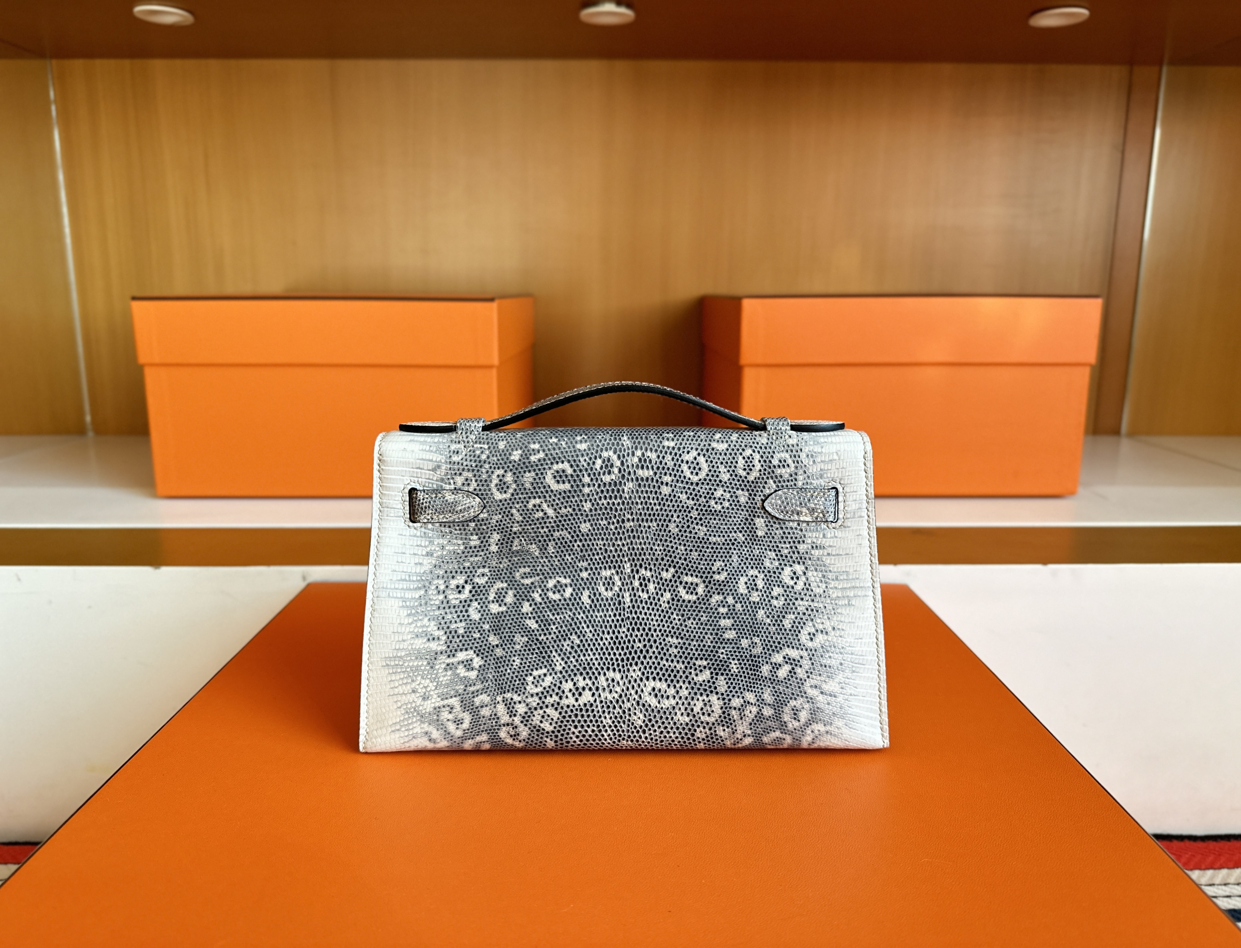 KL Pochette Lizard Omber