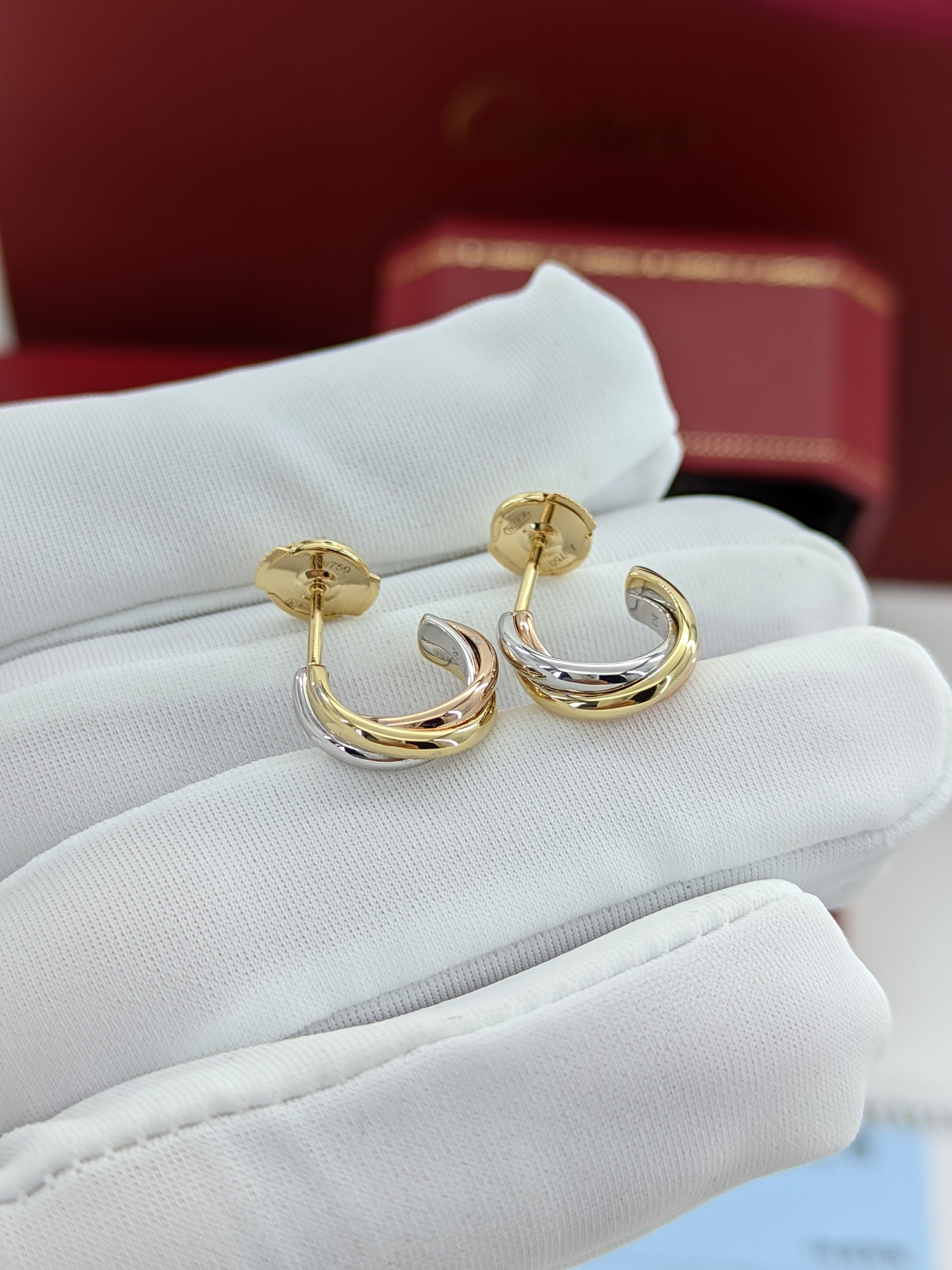 Cartier set ring + earring + necklace 18k gold