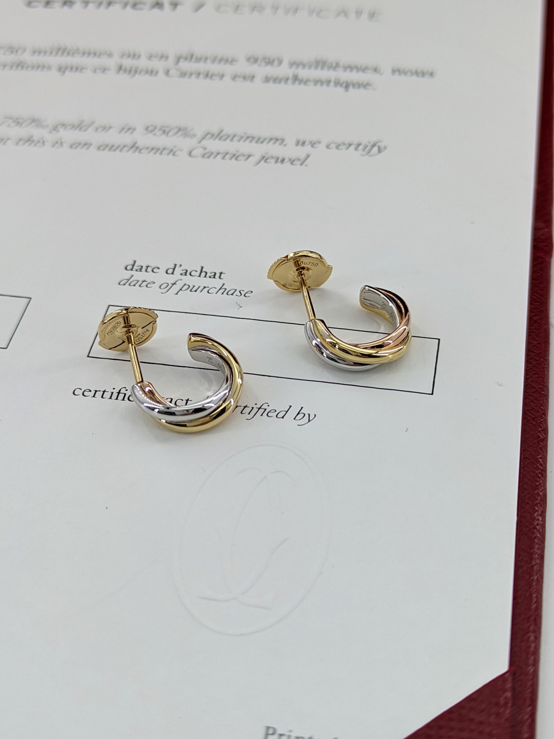 Cartier set ring + earring + necklace 18k gold