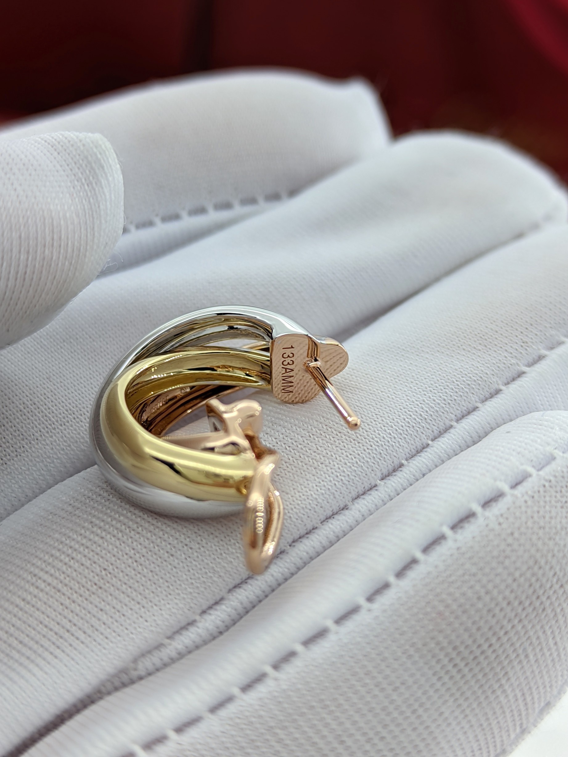 Cartier set ring + earring + necklace 18k gold