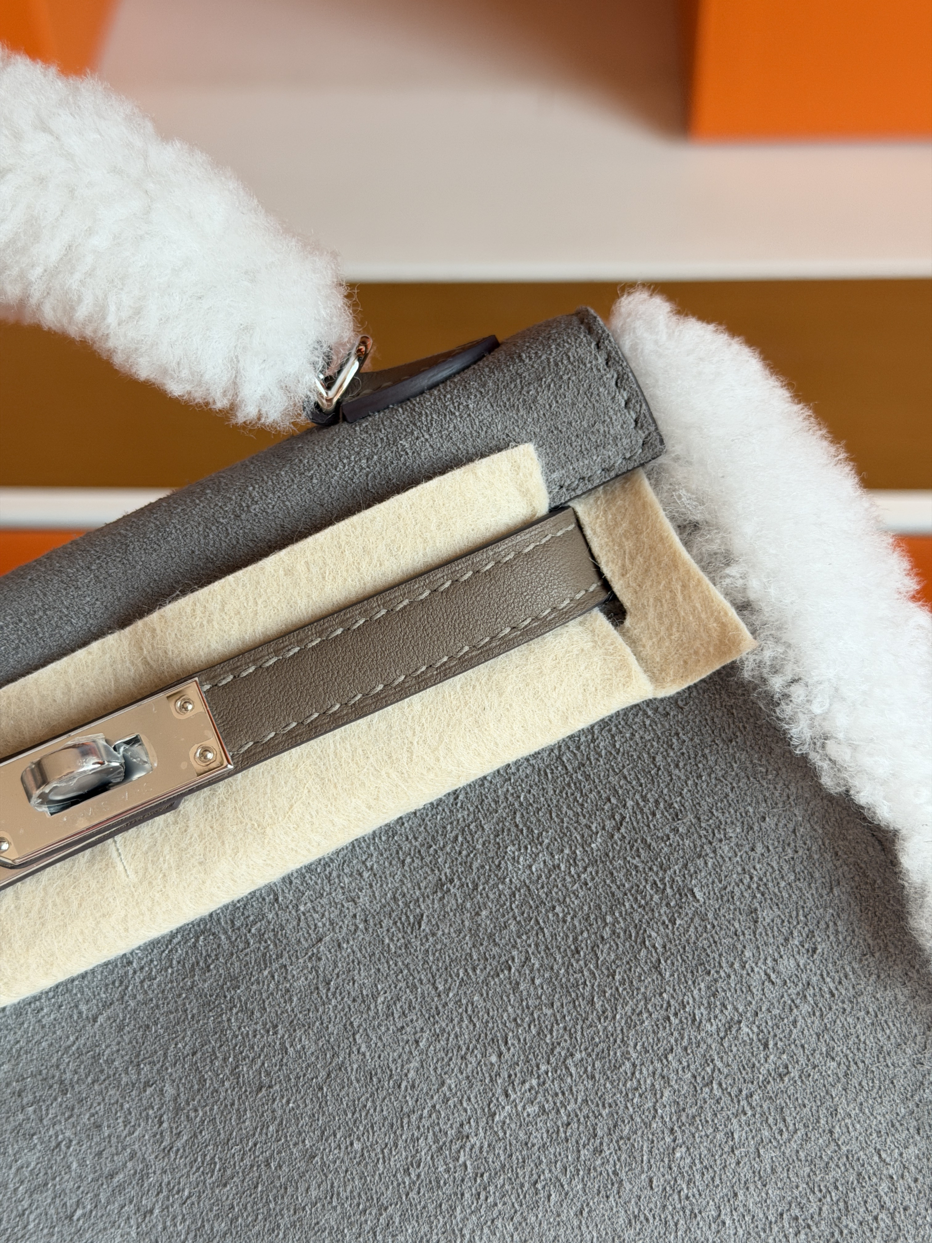 Mini KL Fur Grey Color