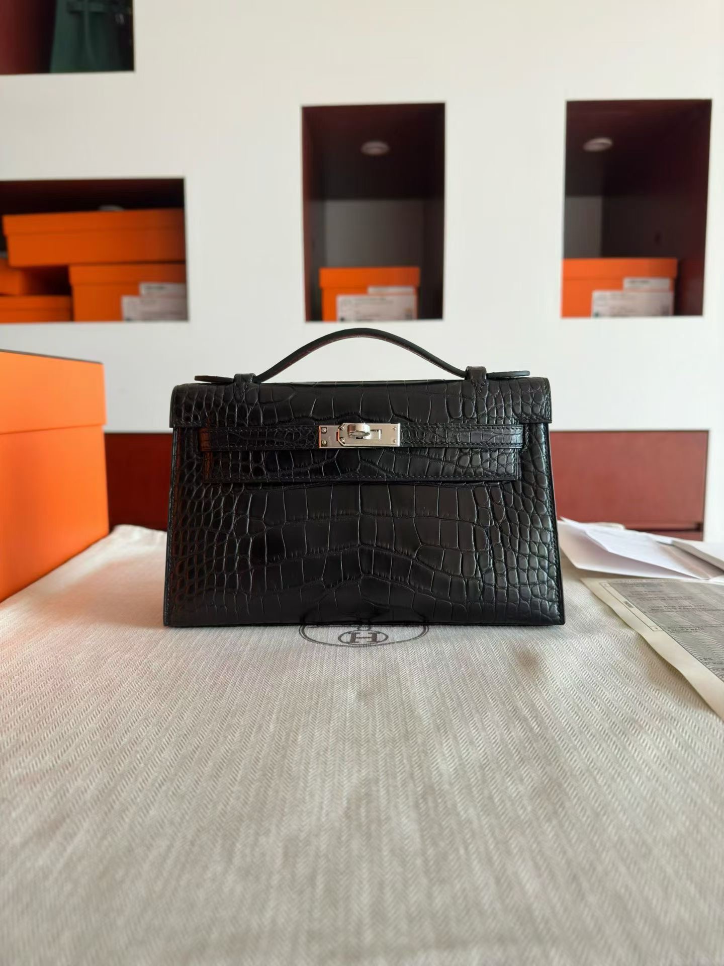 Mini KL Pochette Ck89 Crocodile Aligator