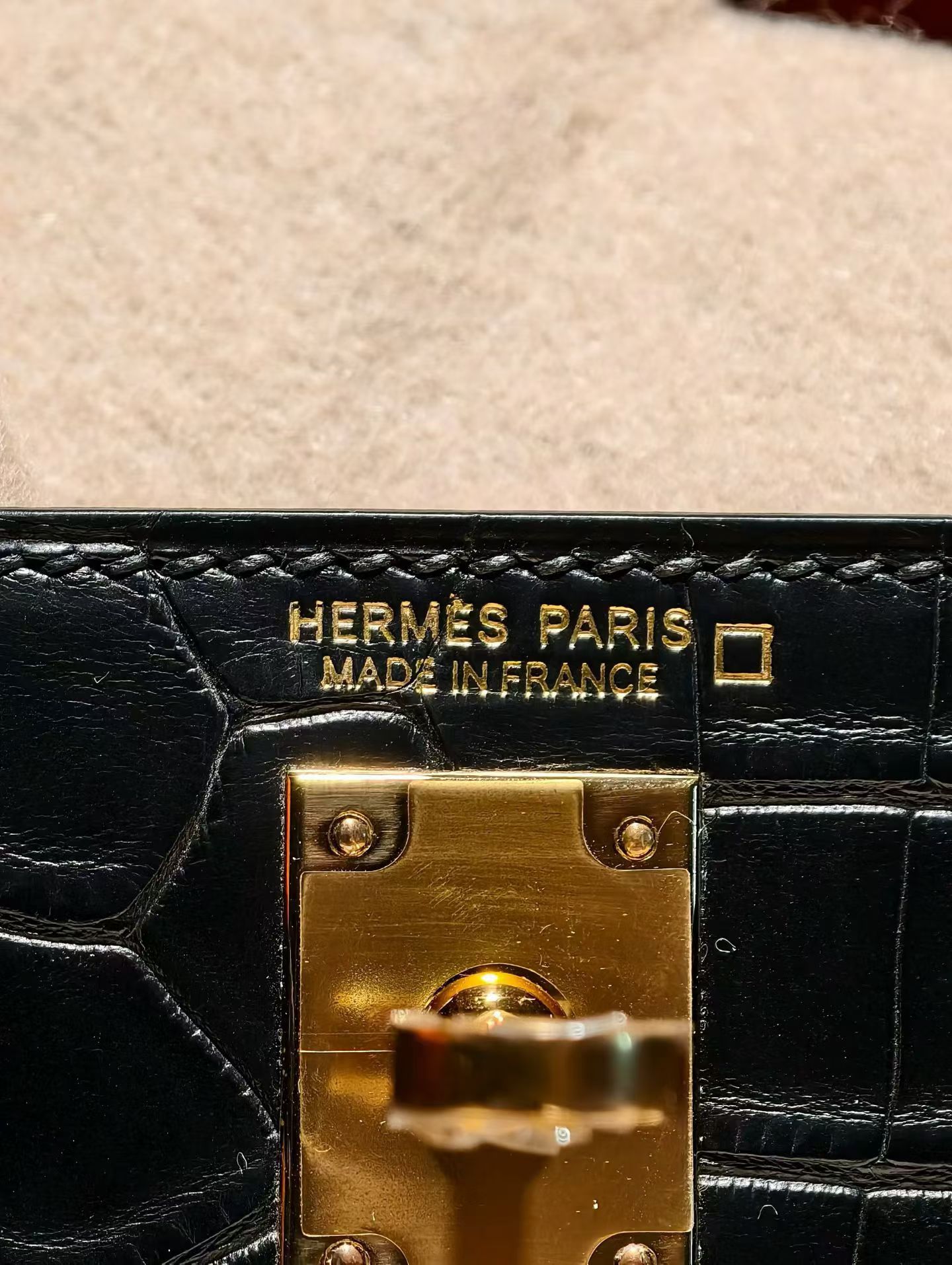 Mini KL Crocodile Ck89 Noir