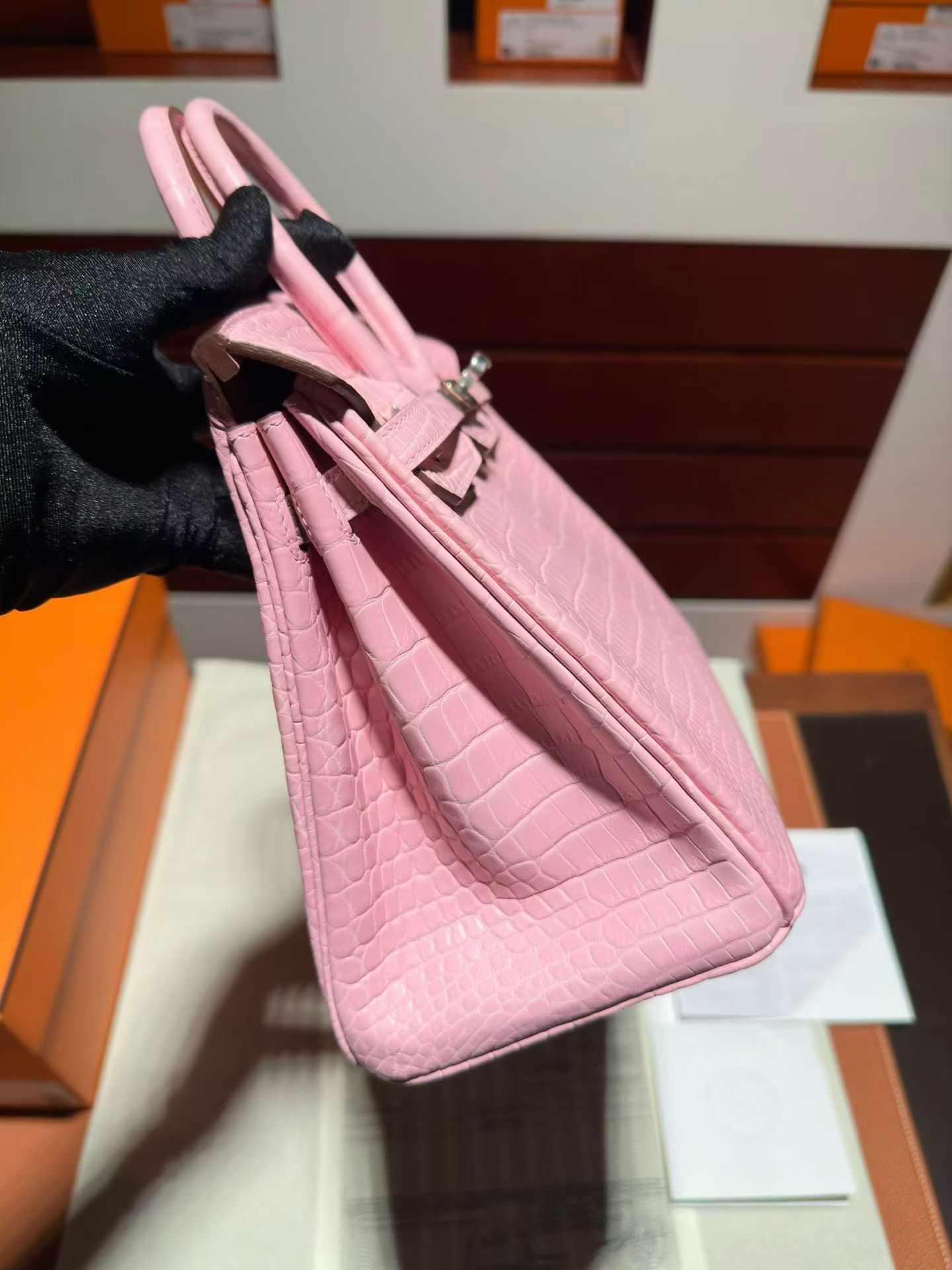 B25 VVIP Crocodile Porosus Pink Color