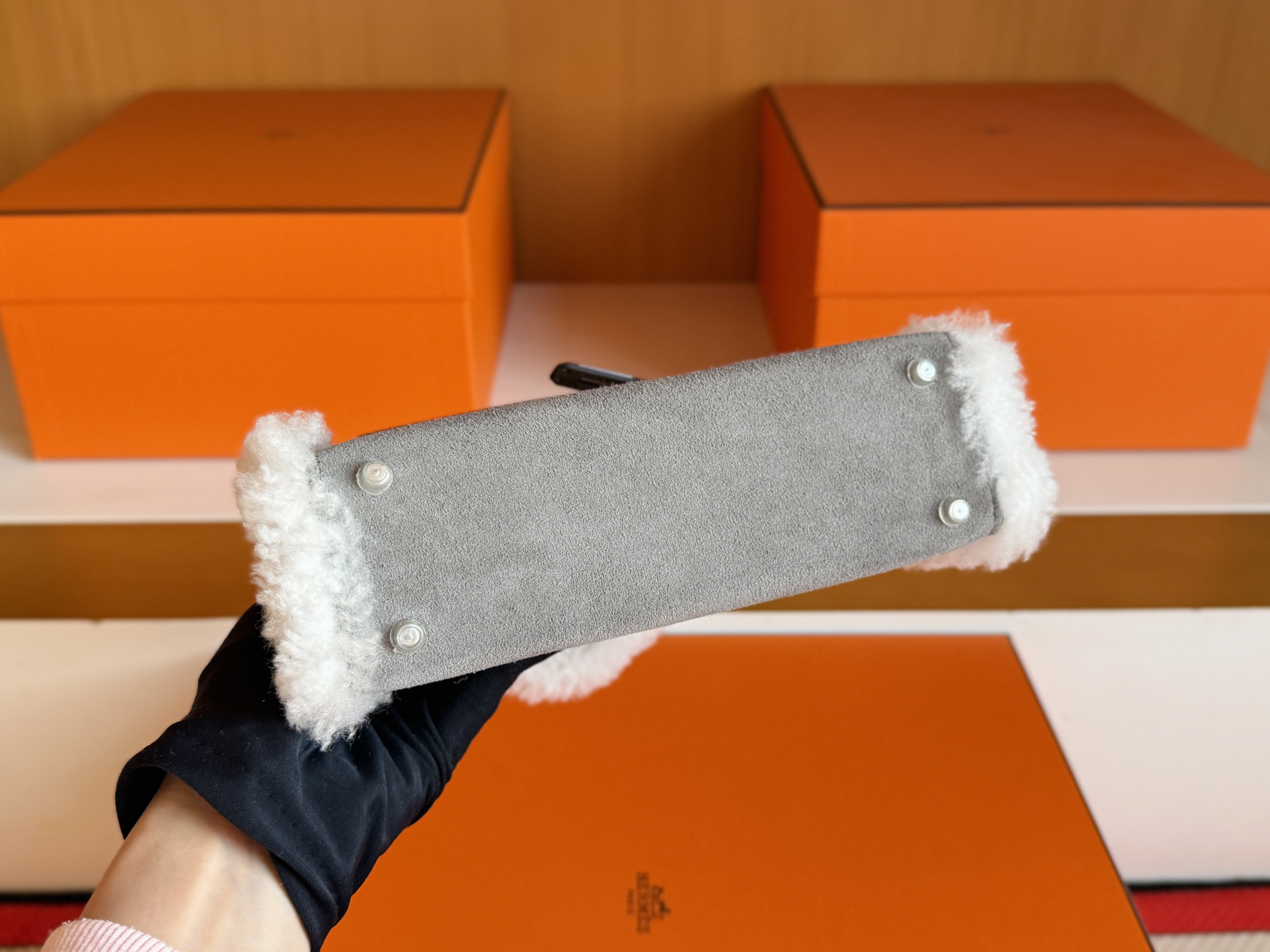 Mini KL Fur Grey Color