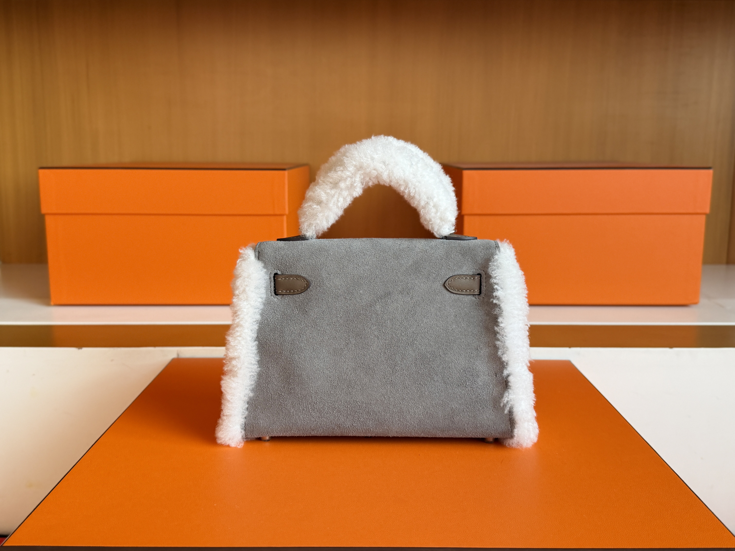 Mini KL Fur Grey Color