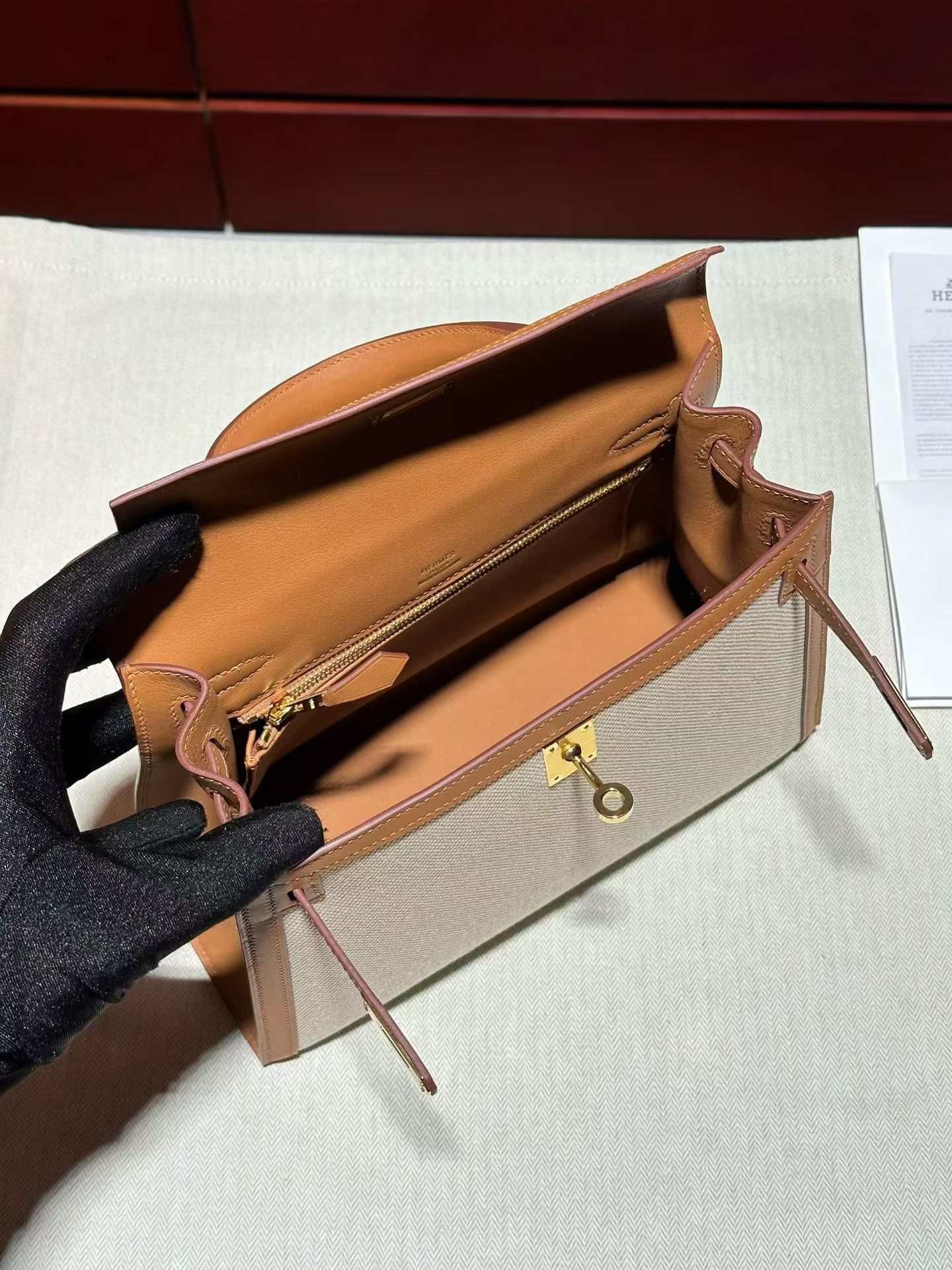K25 toile 金棕色 金扣
