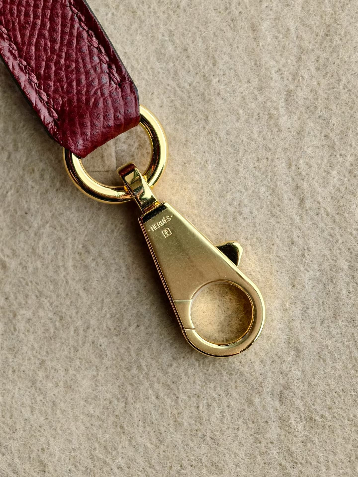 KL28 55 rough H 爱马仕红 epsom 金扣