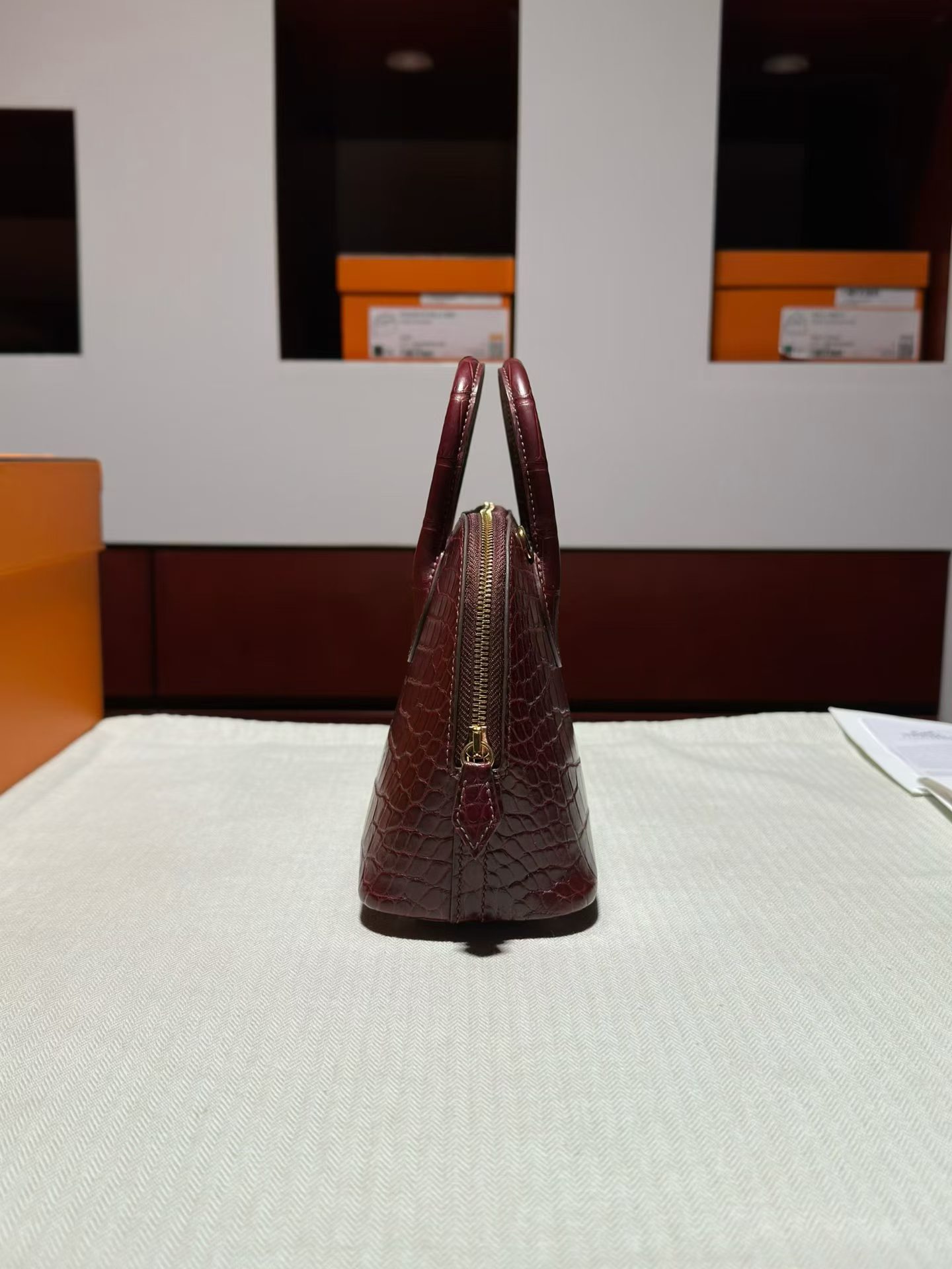 Mini Bolide 保龄球 雾面方块美洲鳄🐊 0G马鞍红 金扣 气质爆棚的美色[爱心]