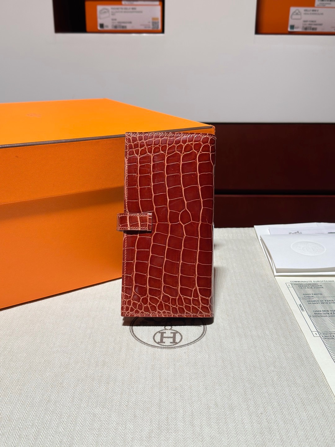 H Bean Wallet Crocodile