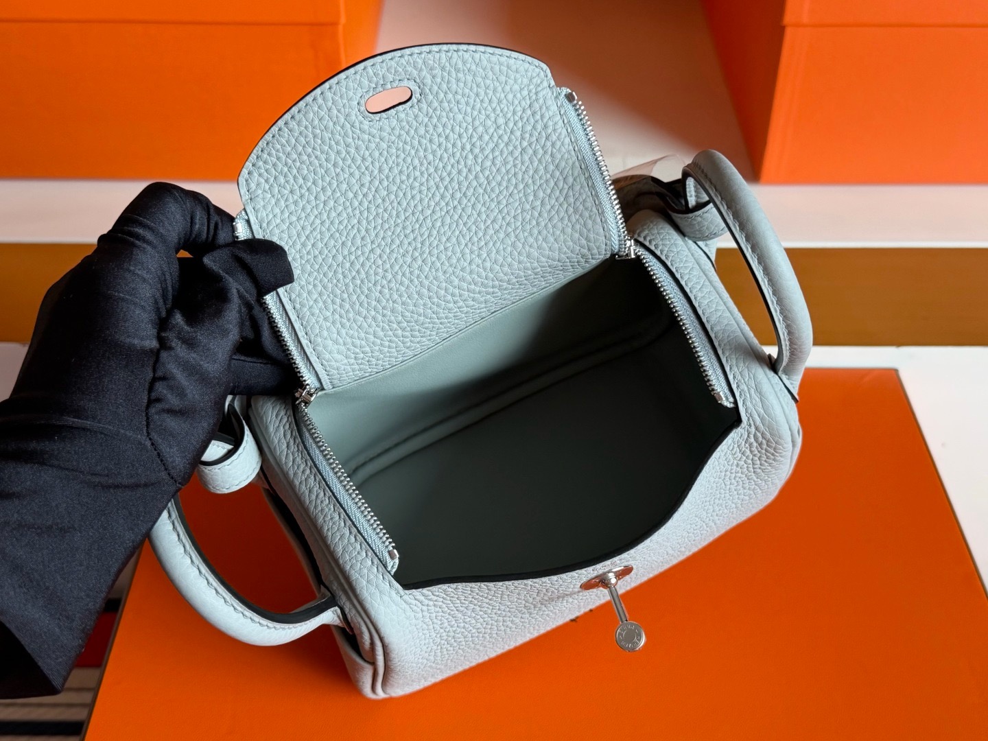 Mini Lindy P0 Gris Pantin
