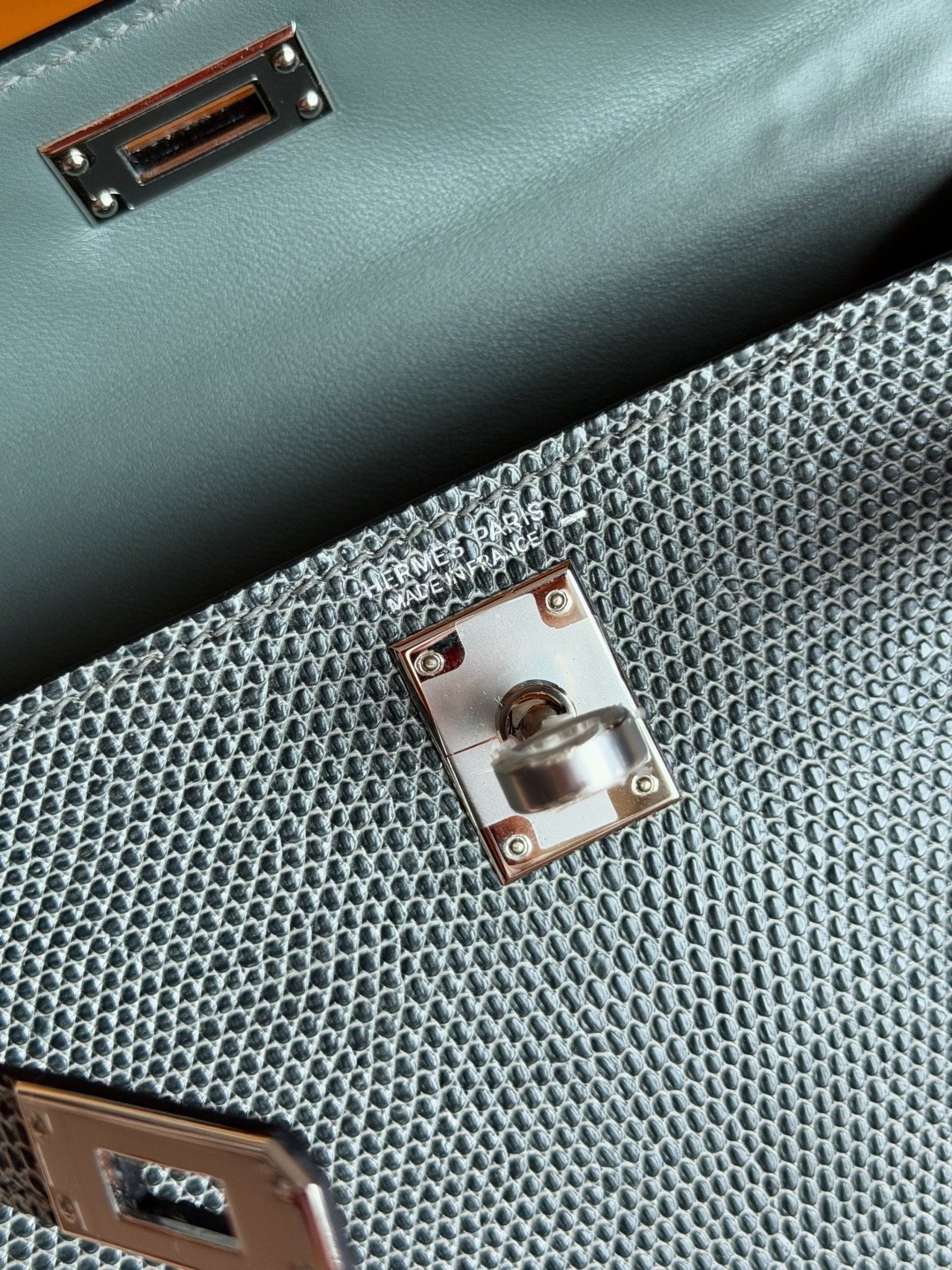 Mini KL2 Lizard Leather CK84 Gris Fonce